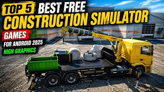 TOP 5 best free construction simulator games FOR ANDROID 2025 | HIGH GRAPHICS