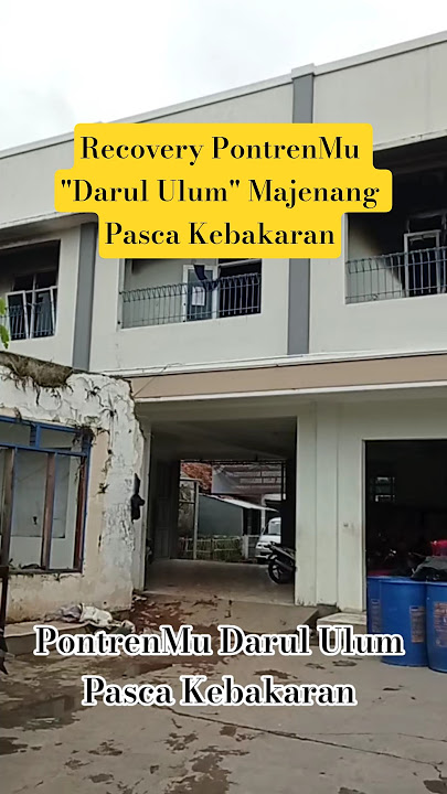 Islamic Boarding School 'Darul Ulum' Majenang After the Fire