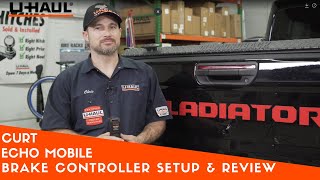 Curt Echo Mobile Brake controller | Setup and Review | CMF51180