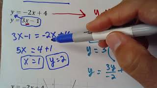 GED Math Lesson 59 / ☑️ System of Linear Equation Substitution Method