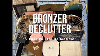 Bronzer + Face Palette Declutter &amp; Collection!