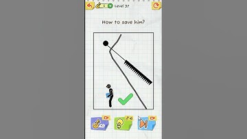 How to Save Him ? [ Draw 2 Save ] [ Level 37 ] #gaming #shorts