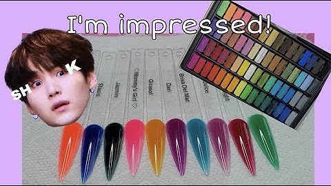 MAKING CUSTOM ACRYLIC POWDERS WITH CHALK!