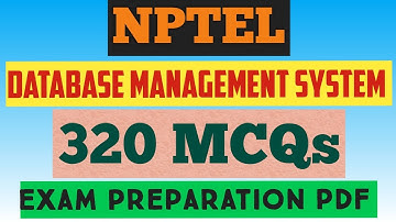 Database Management System || NPTEL Exam Preparation MCQs 2025 #nptel2025 #nptelexam