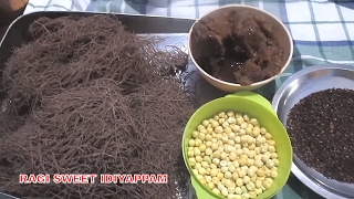 RAGI SWEET IDIYAAPPAM (ராகி இனிப்பு இடியாப்பம்)