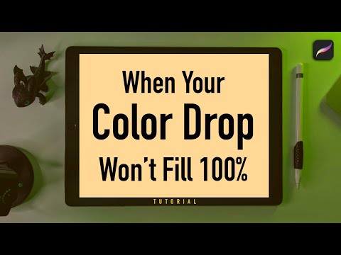 Fill Color Color Drop Issues In Procreate - Quick Fix