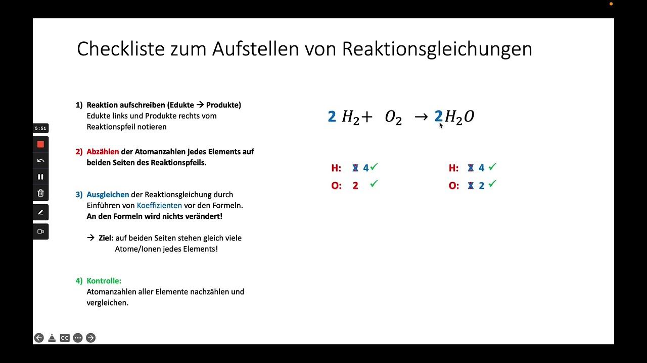 Reaktionsgleichungen Aufstellen übungen Mit Lösungen Klasse 9 www.youtube.com
