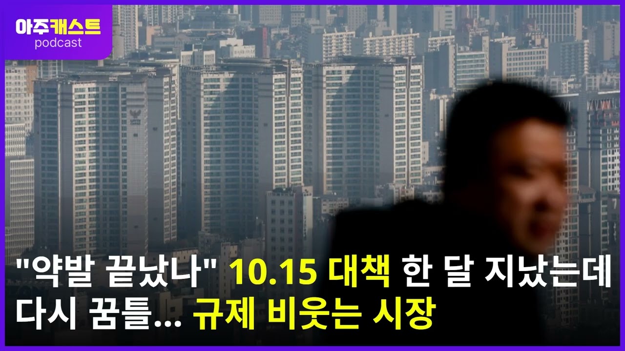 약발 끝났나 10.15 대책 한 달 지났는데 다시 꿈틀... 규제 비웃는 시장