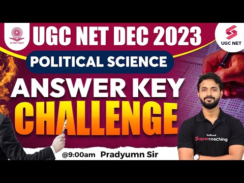 UGC NET Dec 2023 Answer Key Challenge 