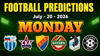 Football Predictions Today | Monday July 20, 2026 | Safe Odds Betting Tips screenshot 5