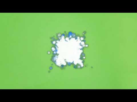 Green Screen With Bubbles Effects