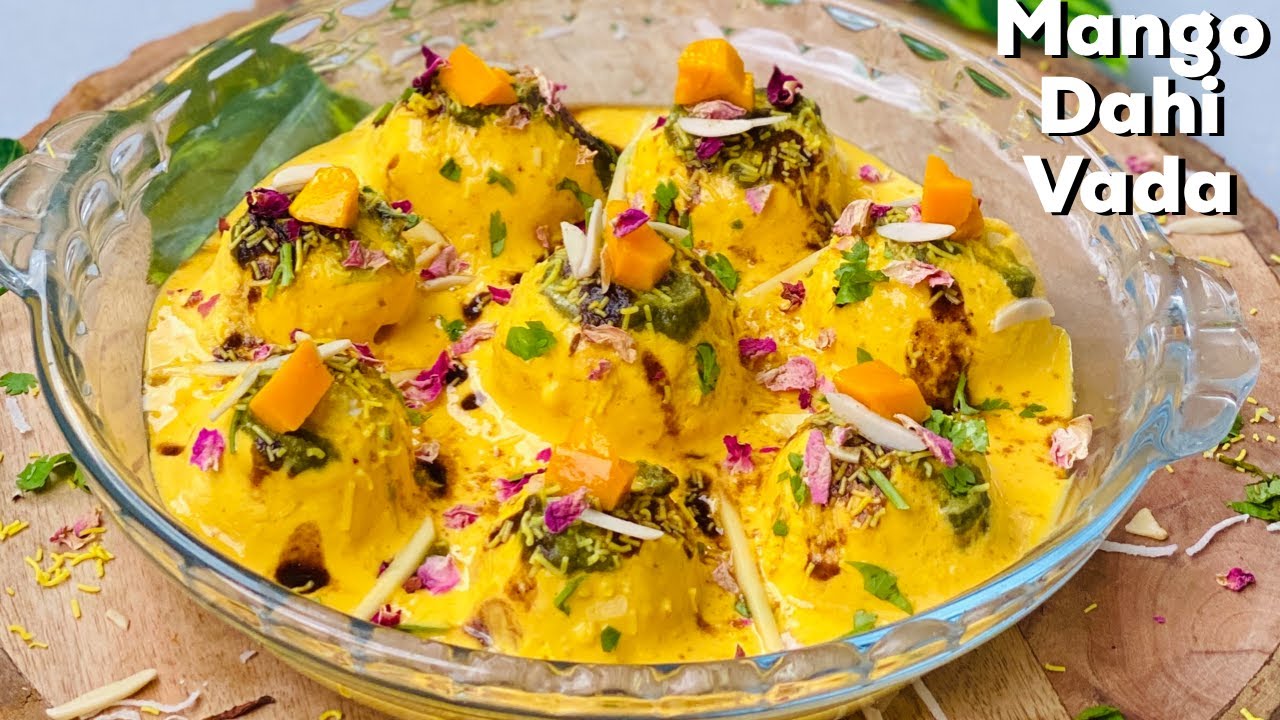 Mango Dahi Vada in 10 mins | Instant Dahi bhalla recipe | Chaat Recipe | Flavourful Food