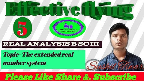 ||The extended real number system||