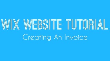 How to create an invoice in Wix - Wix Website Tutorial For Beginners 2017