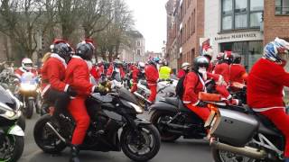 Père Noël en moto à Bethune