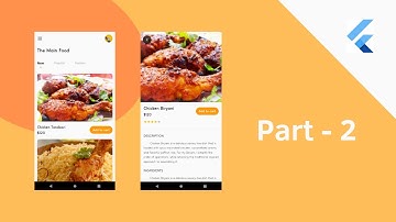 Flutter Food Delivery App UI Design | Part - 2 | Flutter | Flutter UI | Speed Coding Tutorial