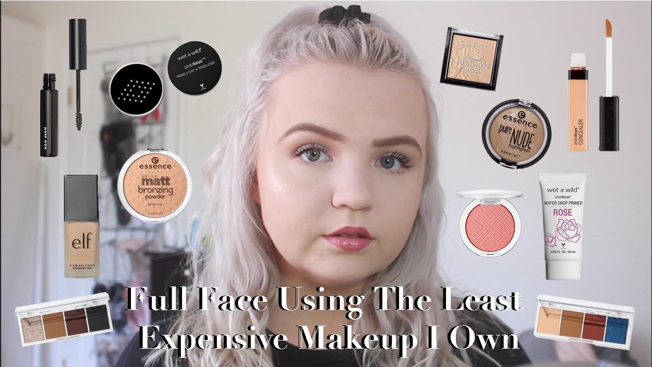 Full Face Using The Least Expensive Makeup I Own - YouTube