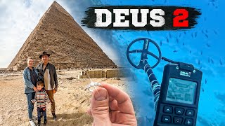 We wandered around Cairo for 2 days to see THIS! Tested DEUS 2 and found diamonds!