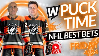 NHL Playoff Picks 🔥 Stanley Cup Best Bets, Odds & Predictions | PuckTime LIVE 4/24