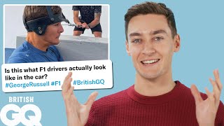 Mercedes Formula 1 Driver George Russell replies to fans on the internet | Actually Me | British GQ