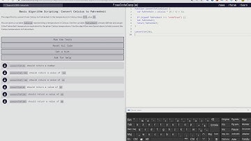 Basic Algorithm Scripting: Convert Celsius to Fahrenheit