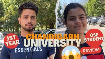 Chandigarh University student review | Fresher review of BTech CSE at Chandigarh University 😍✨