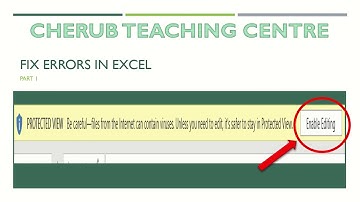 FIX ENABLE EDITING ERRORS IN EXCEL ( Tutorial) - Part 1