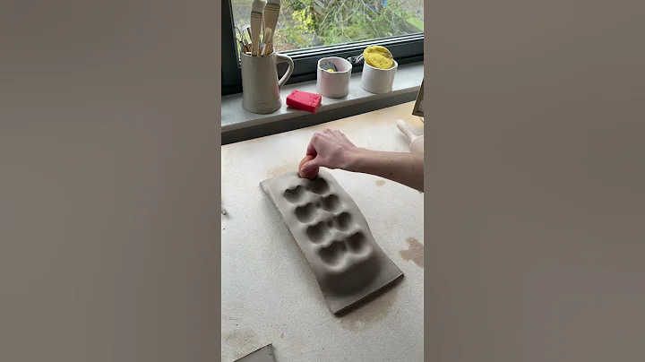 How I make an Egg tray 🥚 #shorts #ceramics #ceramicartist