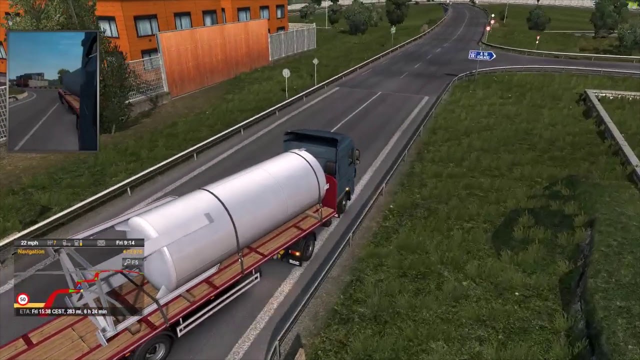 euro truck simulator 2 game to real time converter