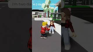 I'm 2 days into college #robloxshorts #roblox #dance#ranking #BrookhavenRP