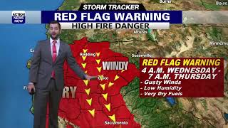 Storm Tracker Forecast: High Fire Danger Ahead For Your Wednesday