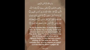 سورة التين 🌹بصوت عبدالله الخلف 🌹