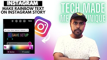 How to put rainbow text on instagram story| how to make rainbow text on instagram story