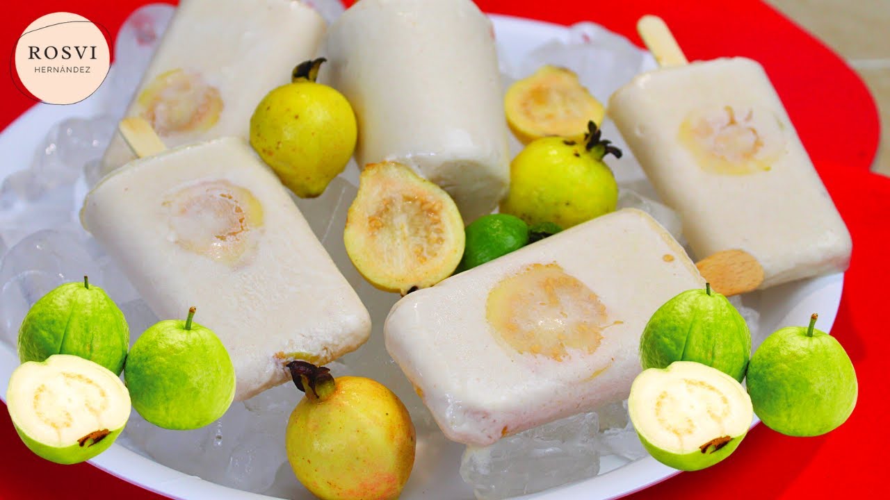 🍦PALETAS HELADAS 3 INGREDIENTES DE GUAYABA SUPER CREMOSITAS |ROSVI HERNÁNDEZ