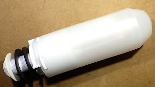 Inside a urinal autosyphon.