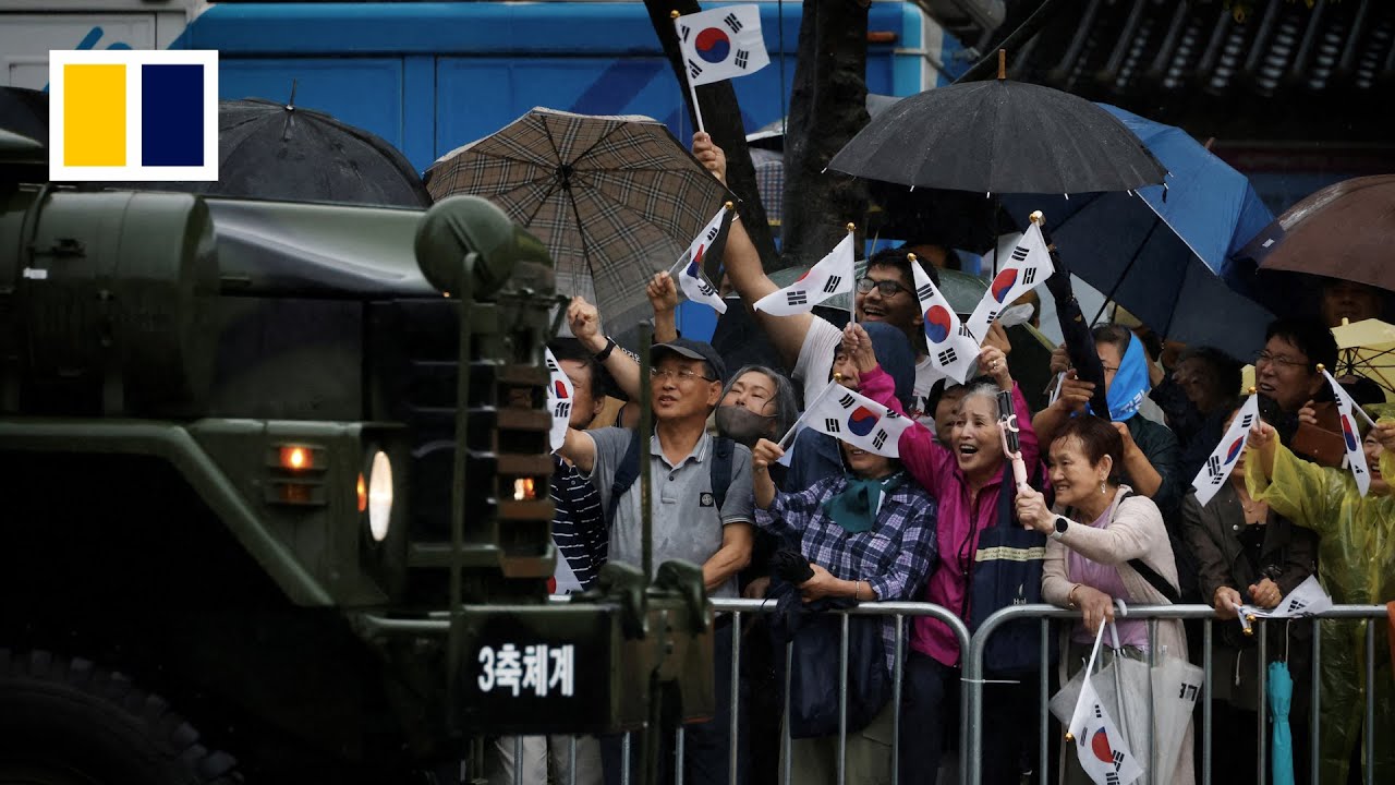 South Korea stages rare military parade in Seoul