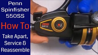 Penn Spinfisher 6500SS Fishing Reel - How to take apart, service and  reassemble 