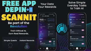 SCANNIT New FREE DePIN on Phone! Quest Scan to Earn App - Download Now Start Earning 👍 screenshot 2