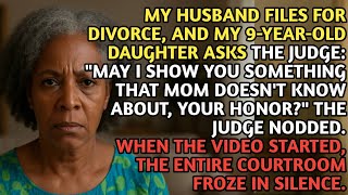 At my divorce hearing, my daughter played a video — Everyone was shocked by what it revealed…