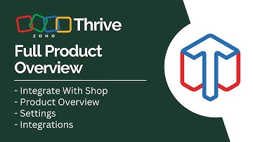 Zoho Thrive Full Product Overview