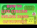 HOW TO SET UP YOUR ONLINE GAMES ON  ANDROID PHONE l LIVE STREAM ON YOUTUBE