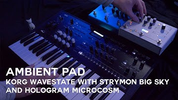 Korg Wavestate with Strymon Big Sky and Hologram Microcosm | Ambient Pads