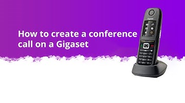 Create a conference call on a Curo Gigaset