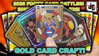 GOLD COLLAGE CARD CRAFT! FOOTY CARD BATTLES | 2026 AFL TEAMCOACH FOOTY CARDS