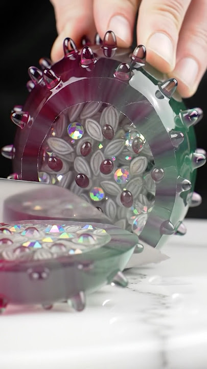 AI Shorts Prompt: Glass Fruit Cutting ASMR Exotic Prickly Pear #glassfruit