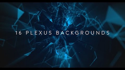 16 Plexus Backgrounds | After Effects template - Envato elements
