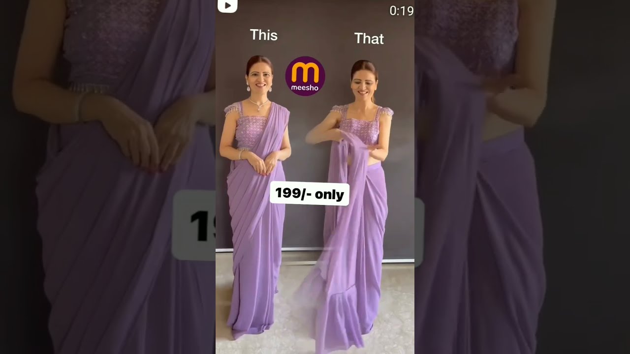Party Wear Saree Onlineshopping Shortvideo Meeshofinds Partywear Explore
