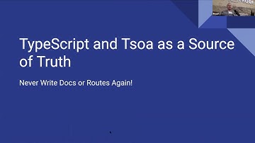 David Aktary – TypeScript and Tsoa as a Source of Truth: Never Write Docs or Routes Again