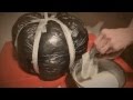 DIY Paper Mache Pumpkin Halloween How-to