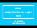Luz de Teresa (UNAM, México & UFPB) - Introducción a los espacios de Sobolev - Aula 05